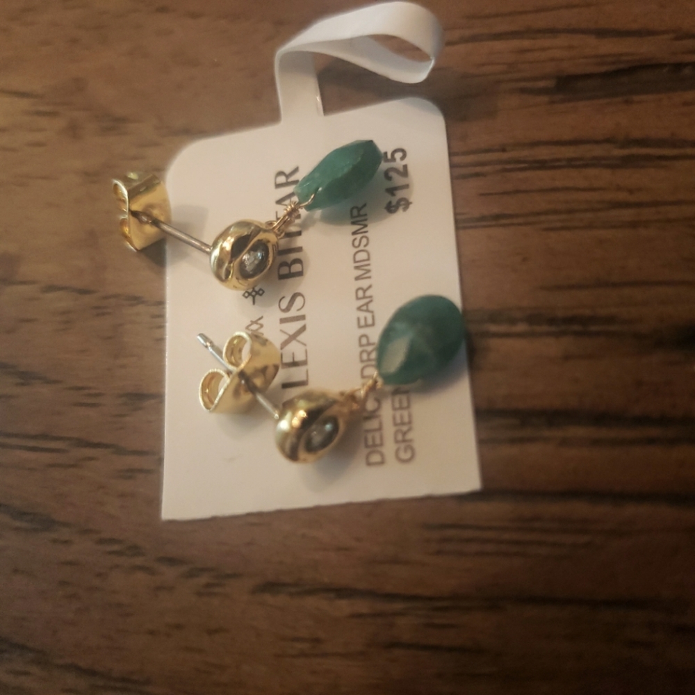Alexis Bittar Asterales Delicate Post Drop Earring- Midsummer Green